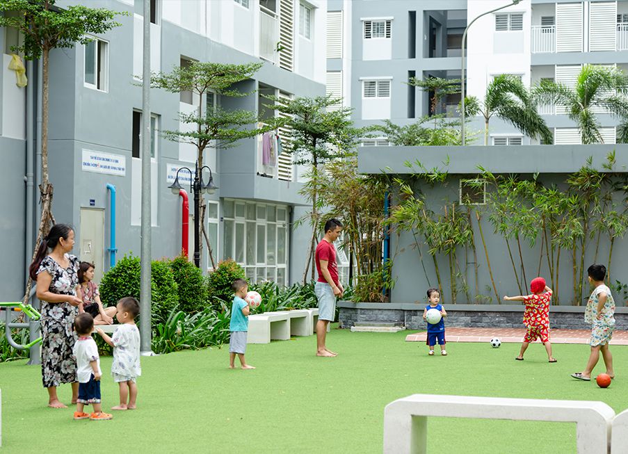 đánh giá khu chung cư nhà ở xã hội Ehome S của chủ đầu tư Nam Long - Tiện ích Nam Long City .Vn