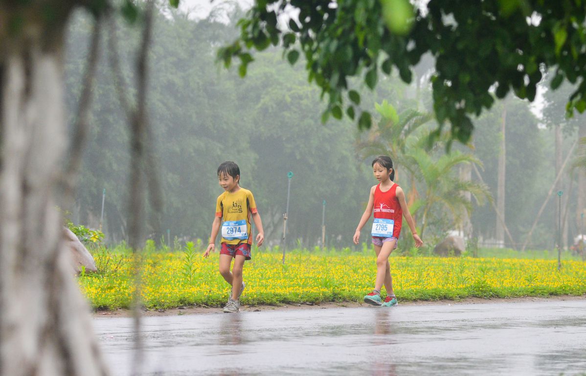 cung đường chạy cự li trẻ em tại Ecopark City Trai Marathon
