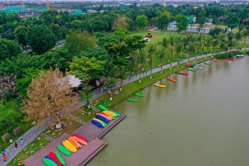 cung đường đi bộ đẹp nhất Việt Nam Miền Bắc Ecopark
