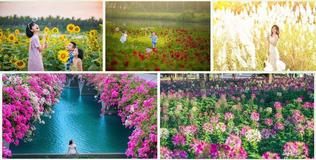 công viên mùa xuân - mùa hạ - mùa thu tại khu đô thị Ecopark Hưng Yên