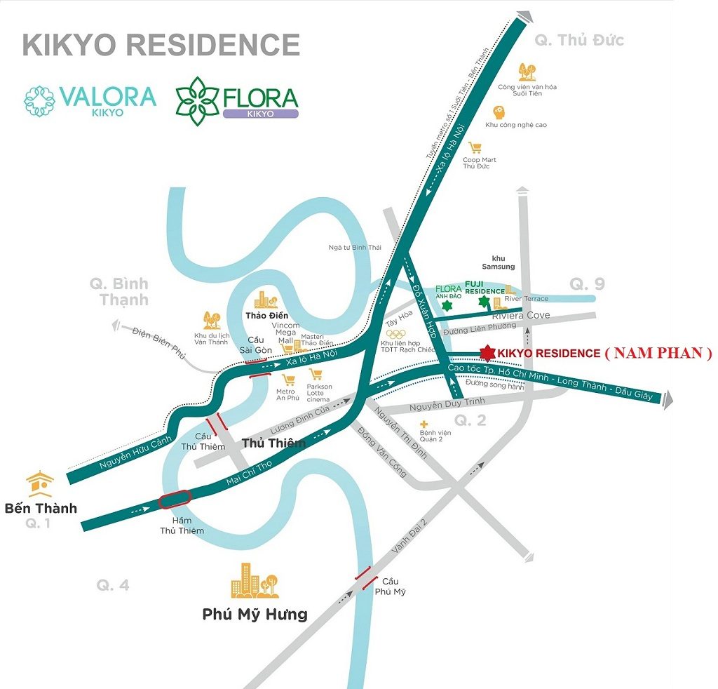Vi tri kikyo residence - khu đô thị nam long phú hữu